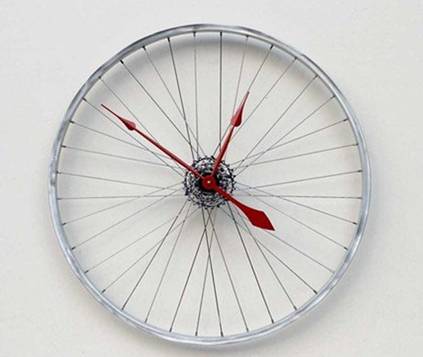 絕對環保 自行車輪轂壁掛鐘