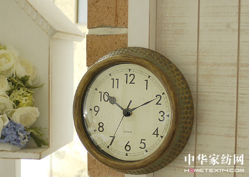 韓式清新典雅古典家具壁鐘