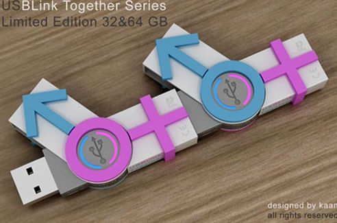 可結(jié)合的情侶優(yōu)盤 容量增加