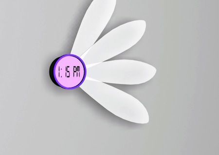 惹人喜愛的花瓣時鐘