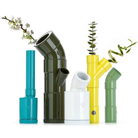 下水道管變身美麗花瓶