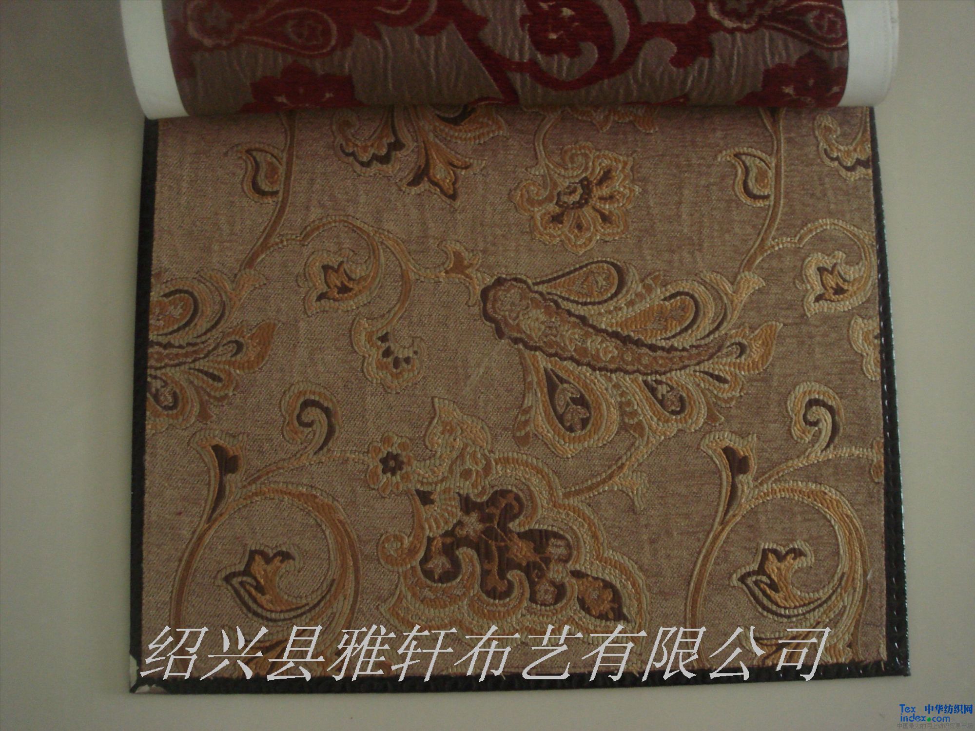 高檔色織雪尼爾大提花窗簾布 用途家居工程裝飾 成份棉 規格280