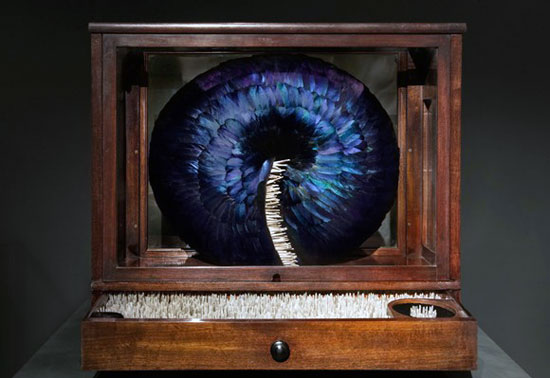 創(chuàng)意主題流動(dòng)系列羽毛雕塑