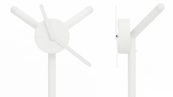 創意掃帚系bastone墻角時鐘