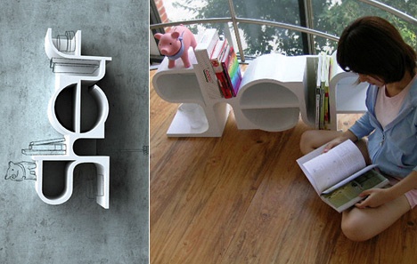 新穎的書架設計實用又有創意