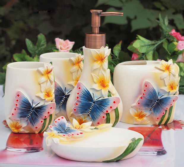 家居用品15款精美樹(shù)脂衛(wèi)浴套件