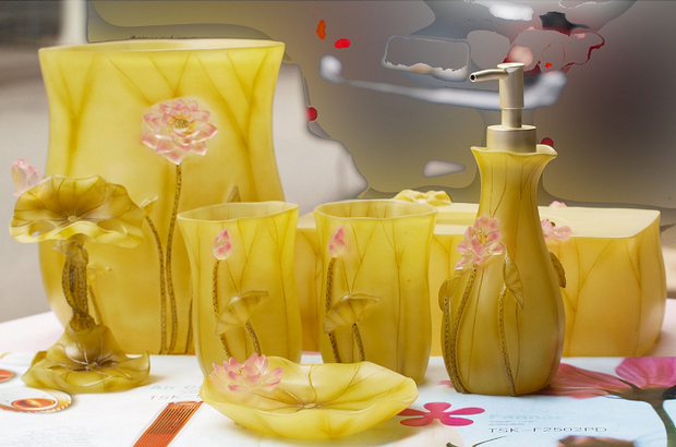 家居用品15款精美樹(shù)脂衛(wèi)浴套件