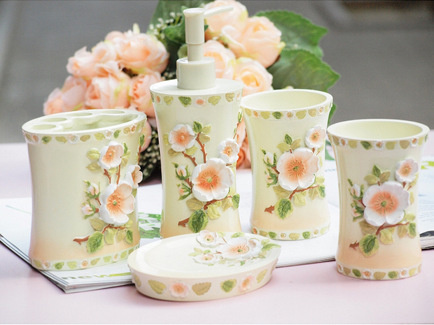 家居用品15款精美樹(shù)脂衛(wèi)浴套件