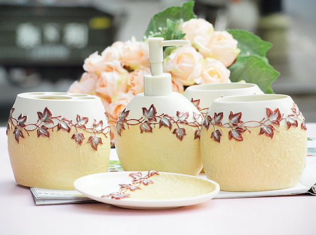 家居用品15款精美樹脂衛浴套件