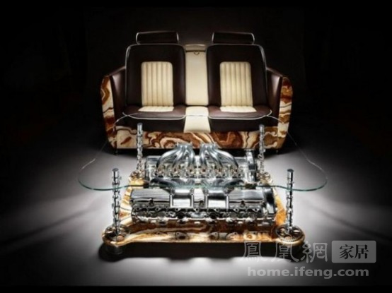 引擎顫動名車造型的沙發套裝(上)