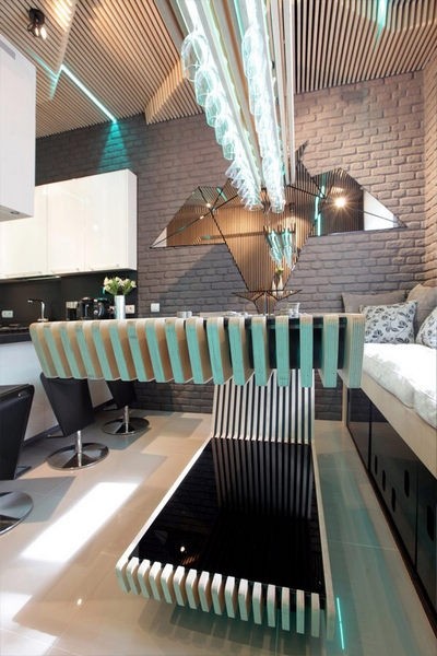 廚房也炫目動感美學的餐廚設計