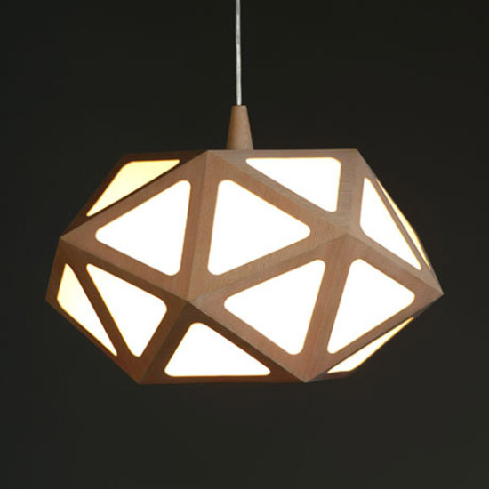 多面玲瓏幾何體創意矮桌燈具組合