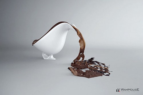 咖啡杯形態單人沙發設計