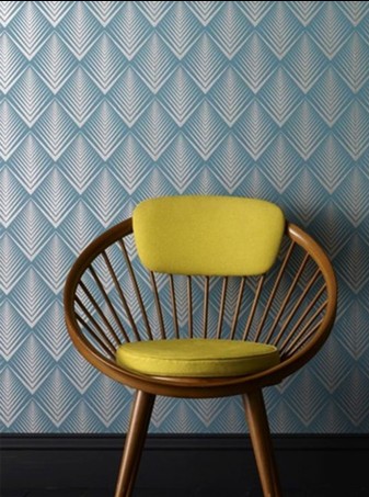 用抽象派壁紙裝扮經典現代家居