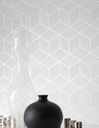 用抽象派壁紙裝扮經典現代家居