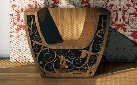 優雅的木質座椅