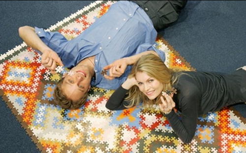 創意十足個性非凡的牛仔褲標簽制地毯