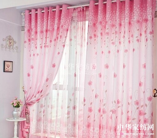 花開不敗印花窗簾讓家留住美麗甜夏