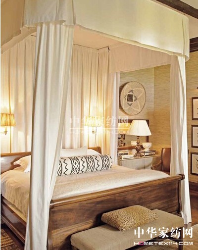臥室床幔營造溫馨與浪漫