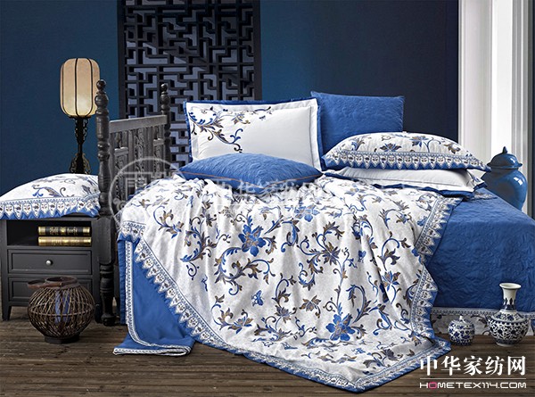 雨蘭“藍色貴人”床品 彰顯尊貴與不凡氣度