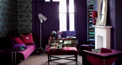巧用紫色布藝家紡品裝扮典雅的居室