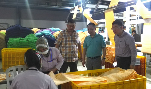 中國家紡代表團訪問印尼最大毛巾企業